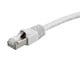 View product image Monoprice Cat6A 1ft White Patch Cable, Double Shielded (S/FTP), 26AWG, 10G, Pure Bare Copper, Snagless RJ45, Fullboot Series Ethernet Cable - image 1 of 2