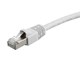 View product image Monoprice Cat6A Ethernet Patch Cable - Snagless RJ45, 550MHz, STP, Pure Bare Copper Wire, 10G, 26AWG, 2ft, White - image 1 of 2