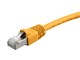 View product image Monoprice Cat6A Ethernet Patch Cable - Snagless RJ45, 550MHz, STP, Pure Bare Copper Wire, 10G, 26AWG, 20ft, Yellow - image 1 of 2