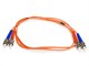 View product image Monoprice OM1 Fiber Optic Cable - ST/ST, UL, 62.5/125 Type, Multi-Mode, Orange, 1m, Corning - image 1 of 2