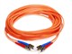 View product image Monoprice OM1 Fiber Optic Cable - ST/ST, UL, 62.5/125 Type, Multi-Mode, Orange, 10m, Corning - image 1 of 2