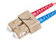 View product image Monoprice OM1 Fiber Optic Cable - LC/SC, UL, 62.5/125 Type, Multi-Mode, Orange, 2m, Corning - image 2 of 3