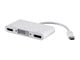 View product image Monoprice USB Type-C to 4K DisplayPort, HDMI, and Single-Link DVI-D Passive Adapter - image 1 of 6