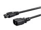 View product image Monoprice Power Cord - IEC 60320 C14 to IEC 60320 C5, 18AWG, 7A/125V, 3-Prong, Black, 6ft - image 1 of 6