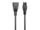 View product image Monoprice Power Cord - IEC 60320 C14 to IEC 60320 C5, 18AWG, 7A/125V, 3-Prong, Black, 6ft - image 2 of 6