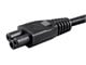 View product image Monoprice Power Cord - IEC 60320 C14 to IEC 60320 C5, 18AWG, 7A/125V, 3-Prong, Black, 6ft - image 3 of 6