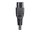 View product image Monoprice Power Cord - IEC 60320 C14 to IEC 60320 C5, 18AWG, 7A/125V, 3-Prong, Black, 6ft - image 5 of 6