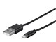 View product image Monoprice Lightning to USB Cable - Apple MFi Certified, Black, 3ft - image 1 of 6