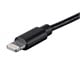 View product image Monoprice Essential Apple MFi Certified Lightning to USB Type-A Charging Cable - 3ft, Black - image 3 of 6