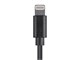 View product image Monoprice Lightning to USB Cable - Apple MFi Certified, Black, 3ft - image 5 of 6