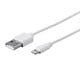 View product image Monoprice Essential Apple MFi Certified Lightning to USB Type-A Charging Cable - 3ft, White - image 1 of 6