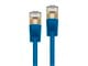 View product image Monoprice Cat6A 1ft Blue Patch Cable, Double Shielded (S/FTP), 36AWG, 10G, Pure Bare Copper, Snagless RJ45, SlimRun Series Ethernet Cable - image 2 of 4