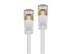 View product image Monoprice SlimRun Cat6A Ethernet Patch Cable - Snagless RJ45, Stranded, S/STP, Pure Bare Copper Wire, 36AWG, 1ft, White - image 2 of 4