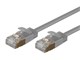 View product image Monoprice SlimRun Cat6A Ethernet Patch Cable - Snagless RJ45, Stranded, S/STP, Pure Bare Copper Wire, 36AWG, 2ft, Gray - image 1 of 4