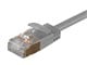 View product image Monoprice SlimRun Cat6A Ethernet Patch Cable - Snagless RJ45, Stranded, S/STP, Pure Bare Copper Wire, 36AWG, 2ft, Gray - image 3 of 4