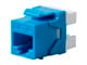 View product image Monoprice Cat6 RJ45 180-Degree Dual IDC Keystone for 22-24AWG Solid Wire, Blue - image 1 of 5