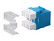 View product image Monoprice Cat6 RJ45 180-Degree Dual IDC Keystone for 22-24AWG Solid Wire, Blue - image 3 of 5