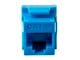View product image Monoprice Cat6 RJ45 180-Degree Dual IDC Keystone for 22-24AWG Solid Wire, Blue - image 4 of 5