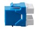 View product image Monoprice Cat6 RJ45 180-Degree Dual IDC Keystone for 22-24AWG Solid Wire, Blue - image 5 of 5