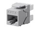 View product image Monoprice Cat6 RJ45 180-Degree Punch Down Keystone Dual IDC, Gray - image 1 of 5