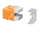 View product image Monoprice Cat6 RJ45 180-Degree Punch Down Keystone Dual IDC, Orange - image 2 of 5