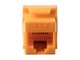View product image Monoprice Cat6 RJ45 180-Degree Punch Down Keystone Dual IDC, Orange - image 4 of 5