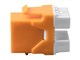 View product image Monoprice Cat6 RJ45 180-Degree Punch Down Keystone Dual IDC, Orange - image 5 of 5