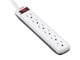View product image 6 Outlet Power Strip with 3ft Cord, White - image 2 of 5