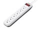 View product image 6 Outlet Power Strip with 3ft Cord, White - image 3 of 5