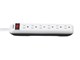 View product image 6 Outlet Power Strip with 3ft Cord, White - image 4 of 5