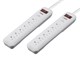 View product image 2-Pack 6 Outlet Surge Protector Power Strip with 1.5ft Cord, 400 Joules, White - image 2 of 5
