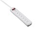 View product image 6 Outlet Surge Protector Power Strip with Low-Profile Plug with 8ft Cord, 1000 Joules, White - image 3 of 5