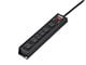 View product image 6 Outlet Metal Surge Protector Power Strip with 15ft Cord, 1150 Joules, Black - image 2 of 5