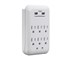 View product image 6 Outlet Surge Protector Wall Tap with 2 USB Ports 3.4A, 1200 Joules, White - image 2 of 6