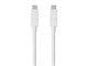 View product image Monoprice Essentials USB Type-C to Type-C 3.1 Gen 1 Cable - 5Gbps, 3A, 30AWG, White, 2m (6.6 ft) - image 1 of 4