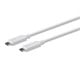 View product image Monoprice Essentials USB Type-C to Type-C 3.1 Gen 2 Cable - 10Gbps, 5A, 30AWG, White, 1m (3.3ft) - image 2 of 5