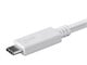 View product image Monoprice Essentials USB Type-C to Type-C 3.1 Gen 2 Cable - 10Gbps, 5A, 30AWG, White, 1m (3.3ft) - image 4 of 5