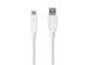 View product image Monoprice Essentials USB Type-C to USB Type-A 3.1 Gen 2 Cable - 10Gbps, 3A, 30AWG, White, 1m (3.3ft) - image 1 of 6