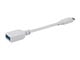 View product image Monoprice Essentials USB Type-C to USB Type-A Female 3.1 Gen 1 Extension Cable - 5Gbps, 3A, 30AWG, White, 0.5ft - image 1 of 6