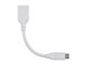 View product image Monoprice Essentials USB Type-C to USB Type-A Female 3.1 Gen 1 Extension Cable - 5Gbps, 3A, 30AWG, White, 0.5ft - image 3 of 6