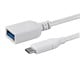 View product image Monoprice Essentials USB Type-C to USB Type-A Female 3.1 Gen 1 Extension Cable - 5Gbps, 3A, 30AWG, White, 0.5ft - image 5 of 6