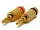 View product image Monoprice 1 PAIR OF High-Quality Gold Plated Speaker Banana Plugs, Closed Screw Type - image 1 of 3