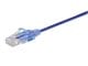 View product image Monoprice SlimRun Cat6A Ethernet Patch Cable - Snagless RJ45, UTP, Pure Bare Copper Wire, 10G, 30AWG, 2ft, Purple, 10-Pack - image 2 of 5