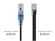 View product image Monoprice Cat6A 6in Black 5-Pk Patch Cable, UTP, 30AWG, 10G, Pure Bare Copper, Snagless RJ45, SlimRun Series Ethernet Cable - image 3 of 5