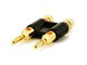 View product image Monoprice Dual High-Quality Gold Plated Speaker Banana Plugs, Black - image 1 of 3