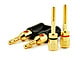 View product image Monoprice Dual High-Quality Gold Plated Speaker Banana Plugs, Black - image 3 of 3