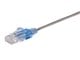 View product image Monoprice Cat6A 6in Gray 10-Pk Patch Cable, UTP, 30AWG, 10G, Pure Bare Copper, Snagless RJ45, SlimRun Series Ethernet Cable - image 2 of 5