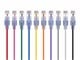View product image Monoprice Cat6A 6in 10-Color 10-Pk Patch Cable, UTP, 30AWG, 10G, Pure Bare Copper, Snagless RJ45, SlimRun Series Ethernet Cable - image 1 of 5