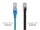 View product image Monoprice SlimRun Cat6A Ethernet Patch Cable - Snagless RJ45, UTP, Pure Bare Copper Wire, 10G, 30AWG, 10ft, Multicolor, 10-Pack - image 3 of 5