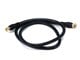 View product image Monoprice 3ft RG6 (18AWG) 75Ohm, Quad Shield, CL2 Coaxial Cable with F Type Connector - Black - image 1 of 2